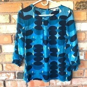 Boden Blue Dot Top